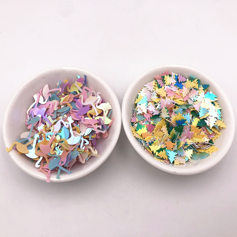 Art Craft Christmas Tree - 10g/Pack Christmas Trees And flamingo Sequins