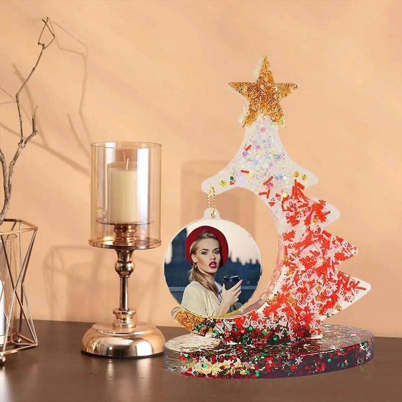 Art Craft Christmas Tree - DIY Christmas Tree Photo Frame Silicone