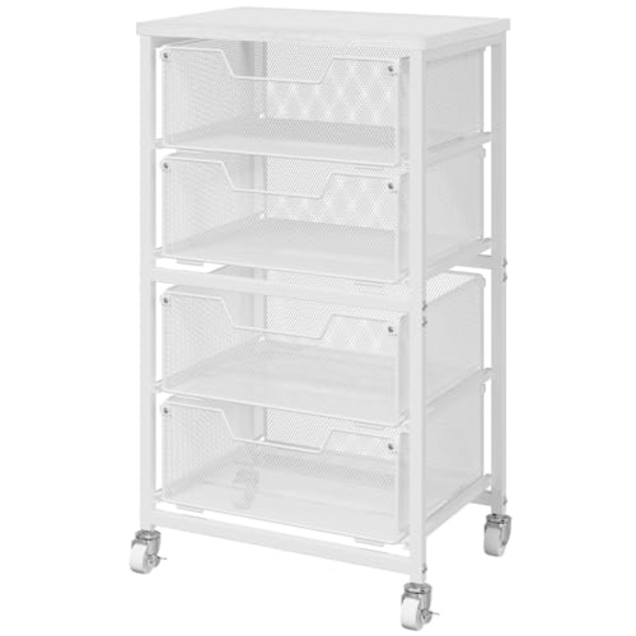 Art Crafting - 4-Drawer Rolling Storage Cart with Drawers