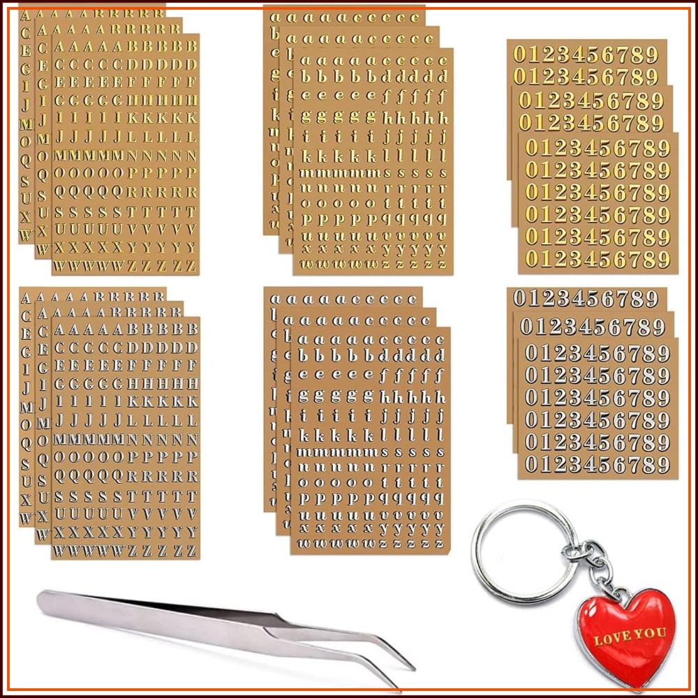 Letter S Art Craft - 18 Sheets Mini Gold/Silver Glitter Letter