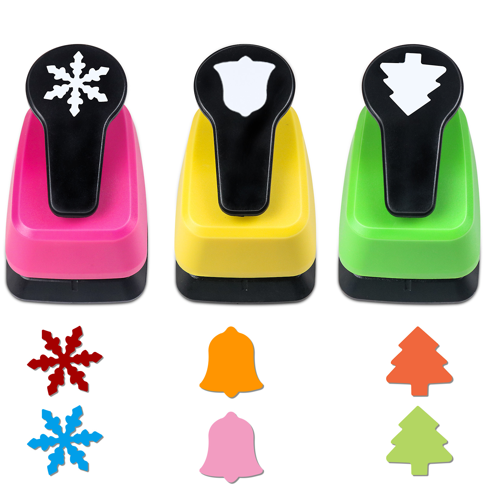 Art Craft Christmas Tree - 3pcs Paper Hole Puncher Cutter Tool