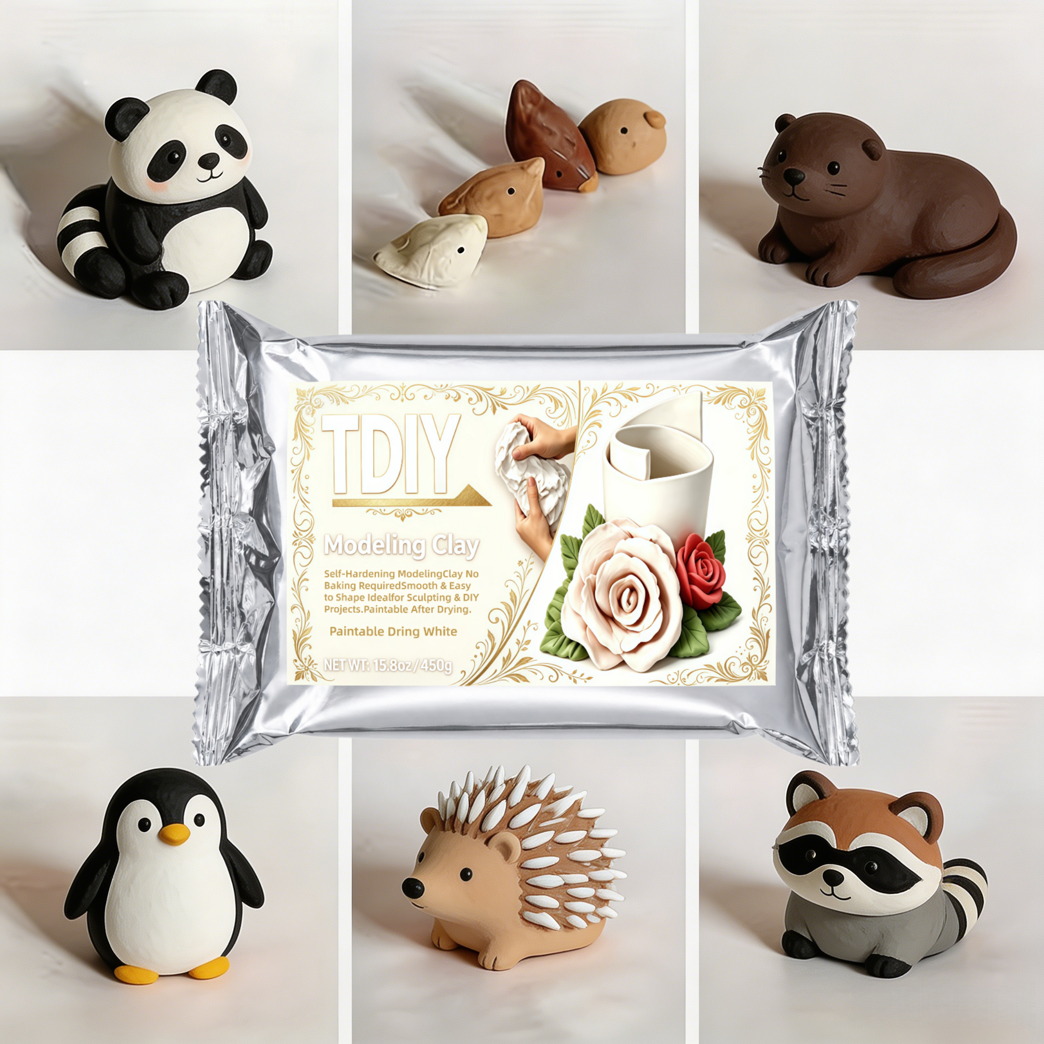 Air Dry Clay - Smooth Air-Dry Clay, Modeling Clay, and