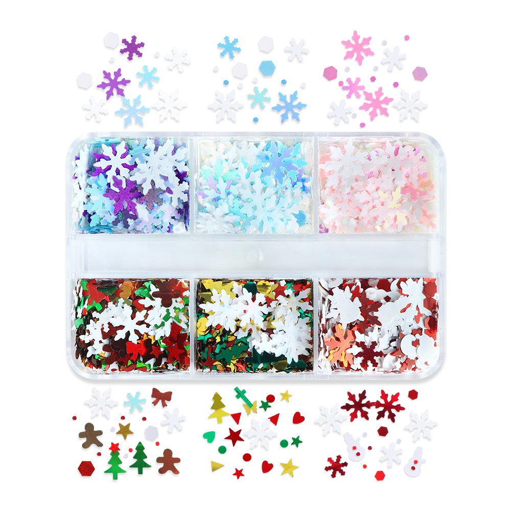 Art Craft Christmas Tree - Christmas Mixed Color Snowflake Epoxy Resin