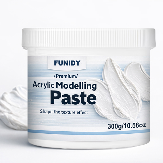 Acrylic Pour Paint - 300G 3D Modeling Paste, White Acrylic