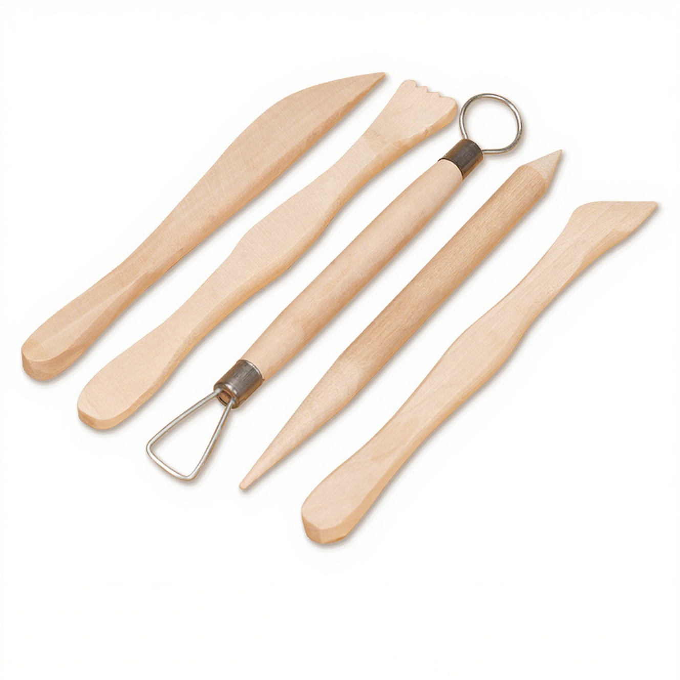 Air Dry Clay - Wooden Clay Sculpting Tools Set Double