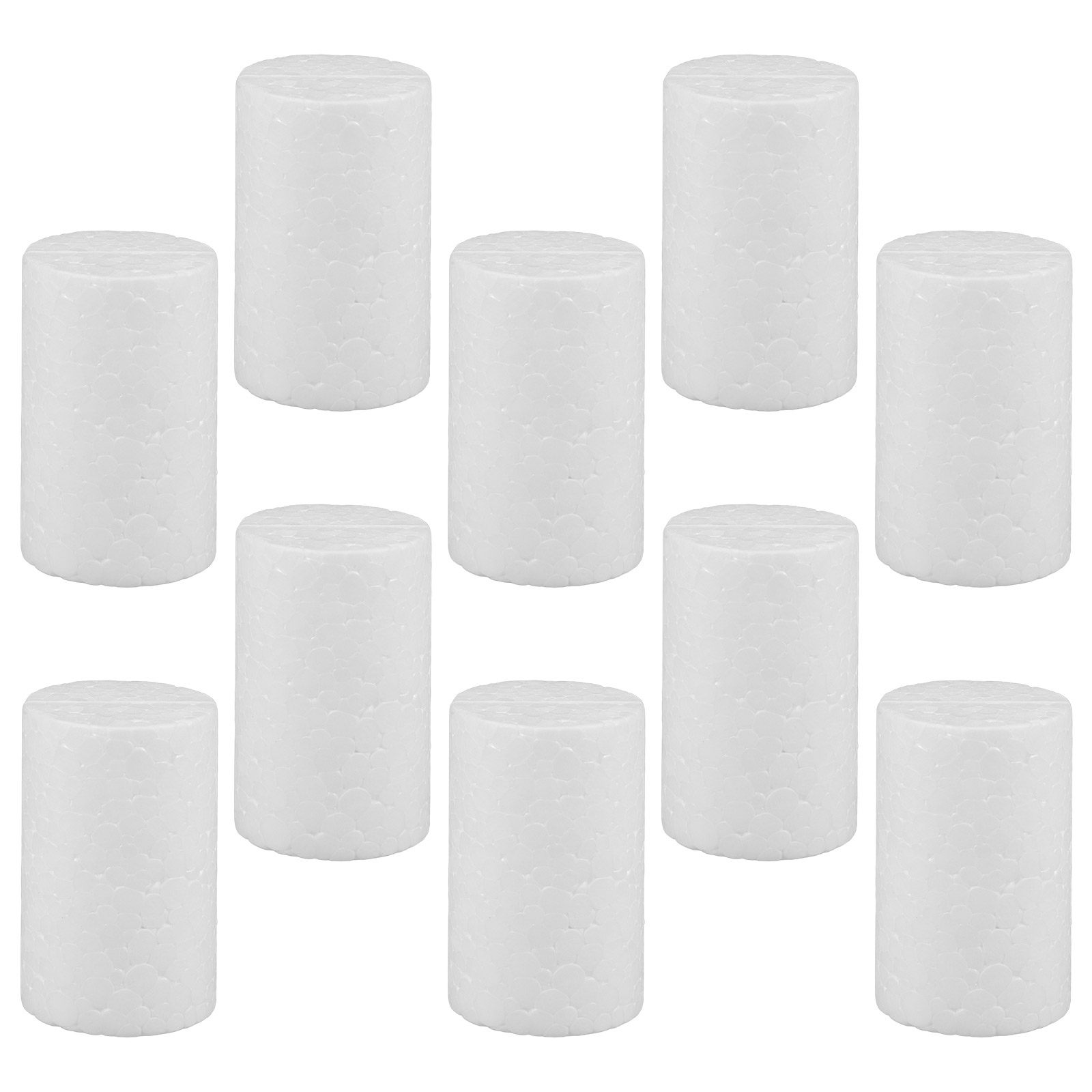 Art Craft Youtube - 20Pcs Foam Cylinders High Density White