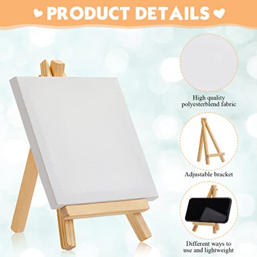 32 Pack 6 x 6 Inch Mini Canvas - Art X Craft บทวิจารณ์และราคา