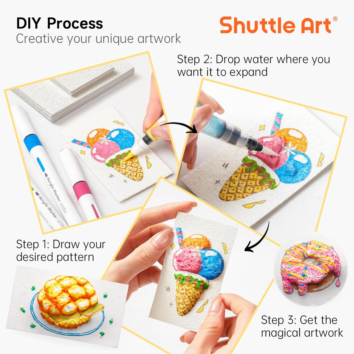 3D Puffy Foam Texture Painting - Art Craft Education บทวิจารณ์และราคา