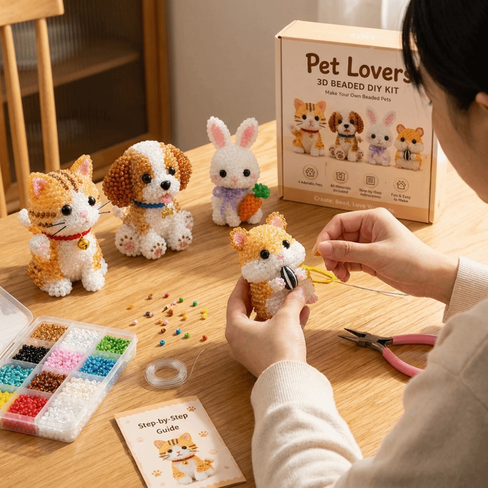 Handmade DIY Animal Bead Embro - Art Craft Education บทวิจารณ์และราคา