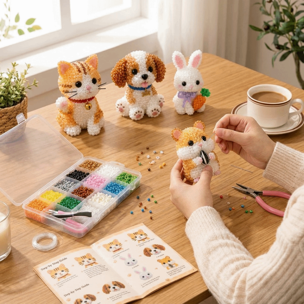Handmade DIY Animal Bead Embro - Art Craft Education บทวิจารณ์และราคา