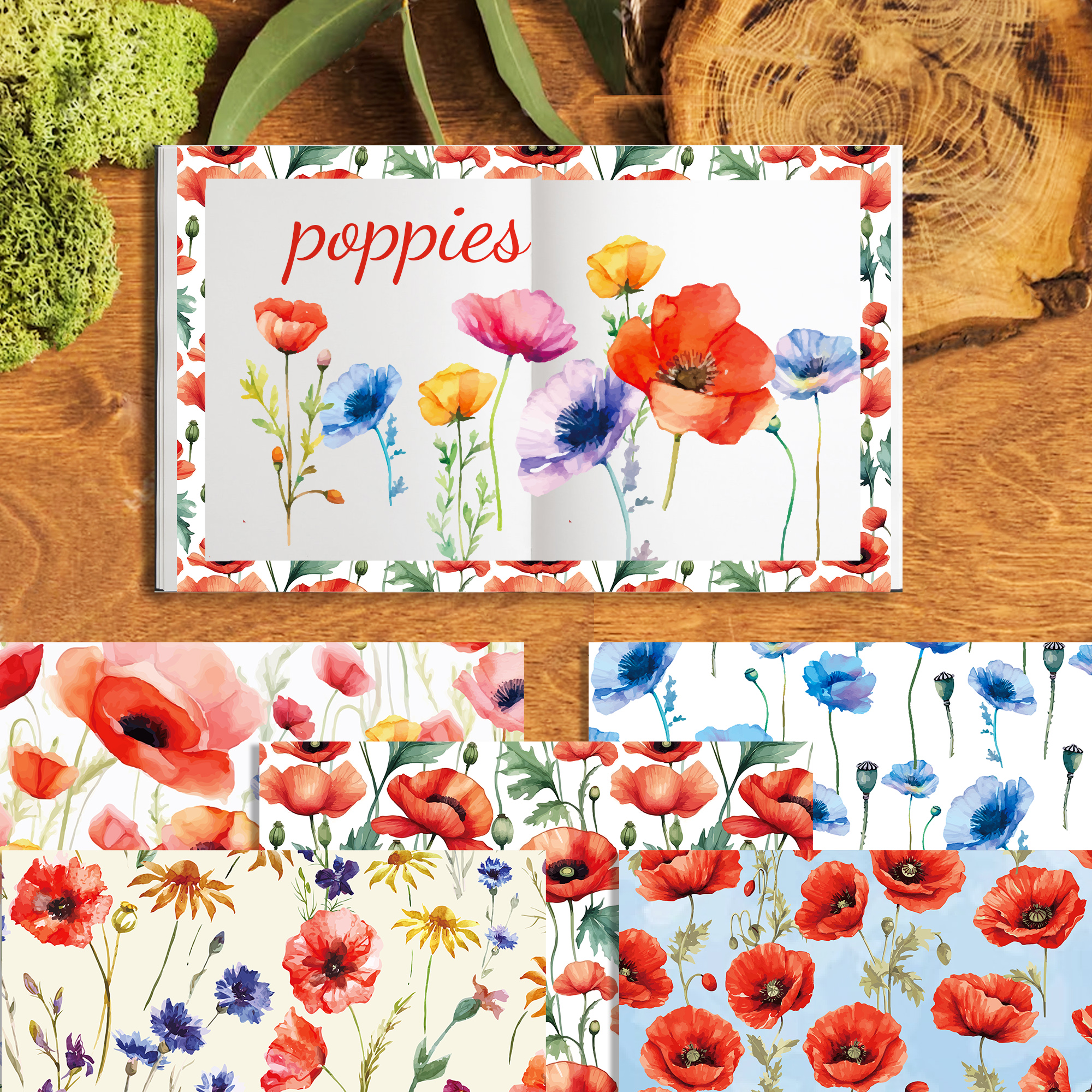 24pcs 30*30cm Poppy Red Flower - Art Craft Flower Making บทวิจารณ์และราคา