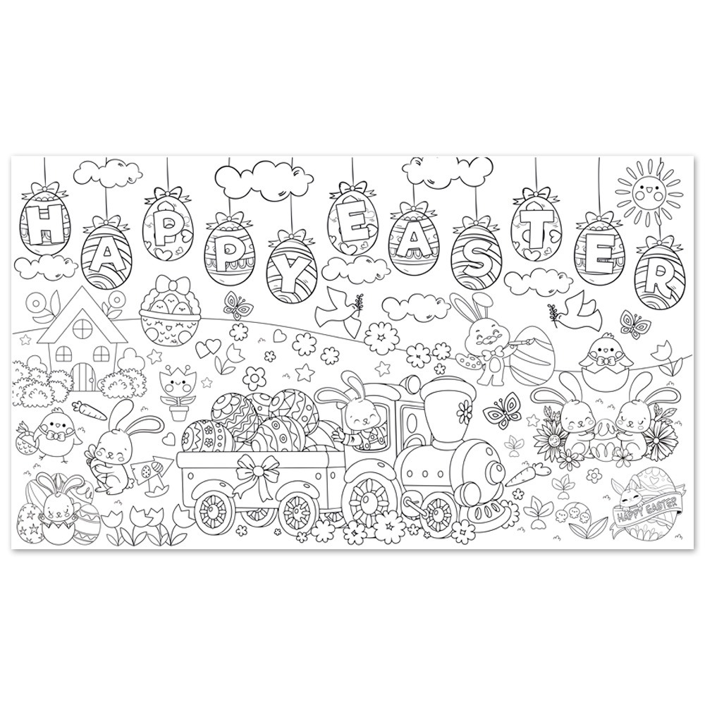 DIY Easter Giant Coloring Post - Art Craft Jumbo บทวิจารณ์และราคา