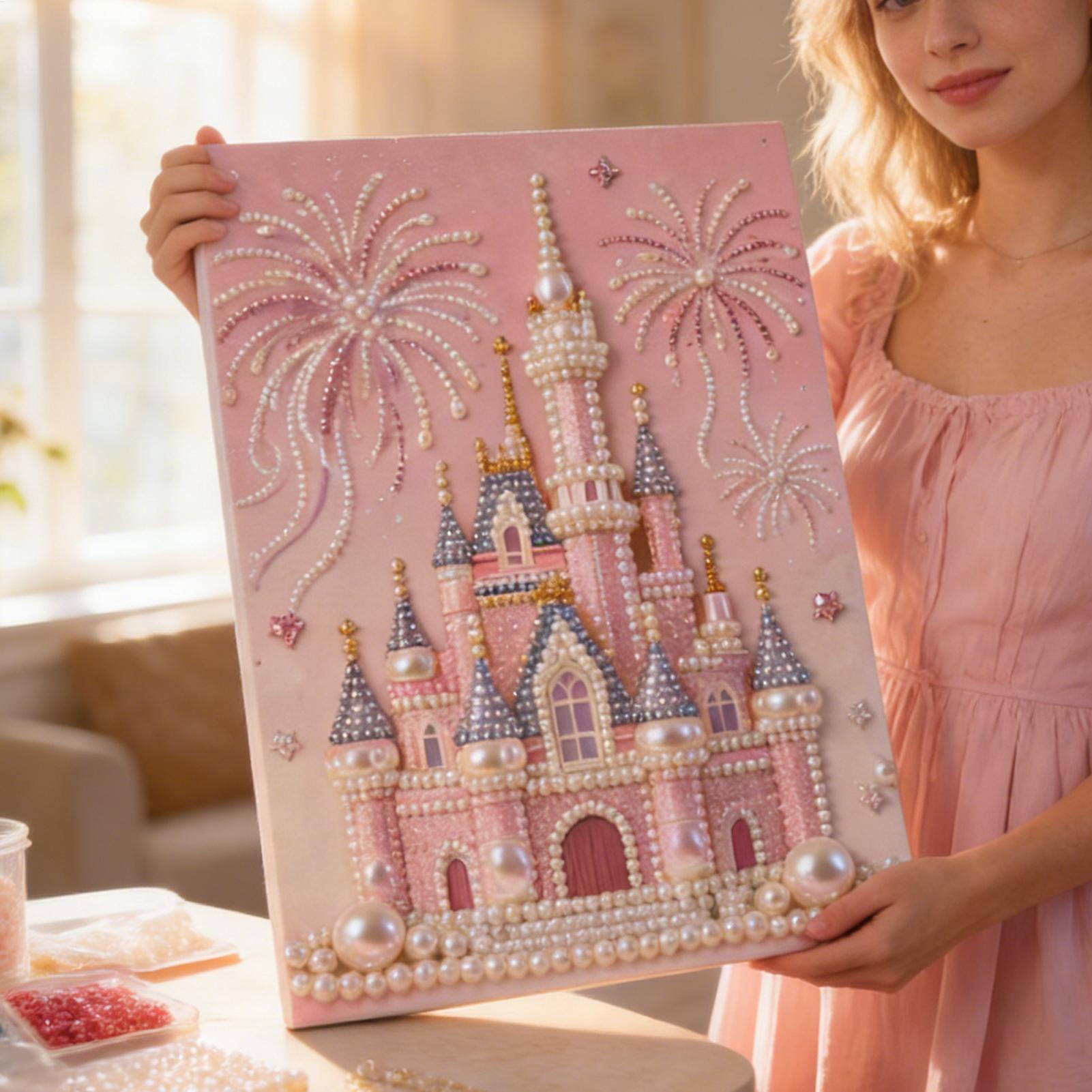 DIY Pearl Painting Kit Beaded  - Art Craft Gifts For Adults บทวิจารณ์และราคา