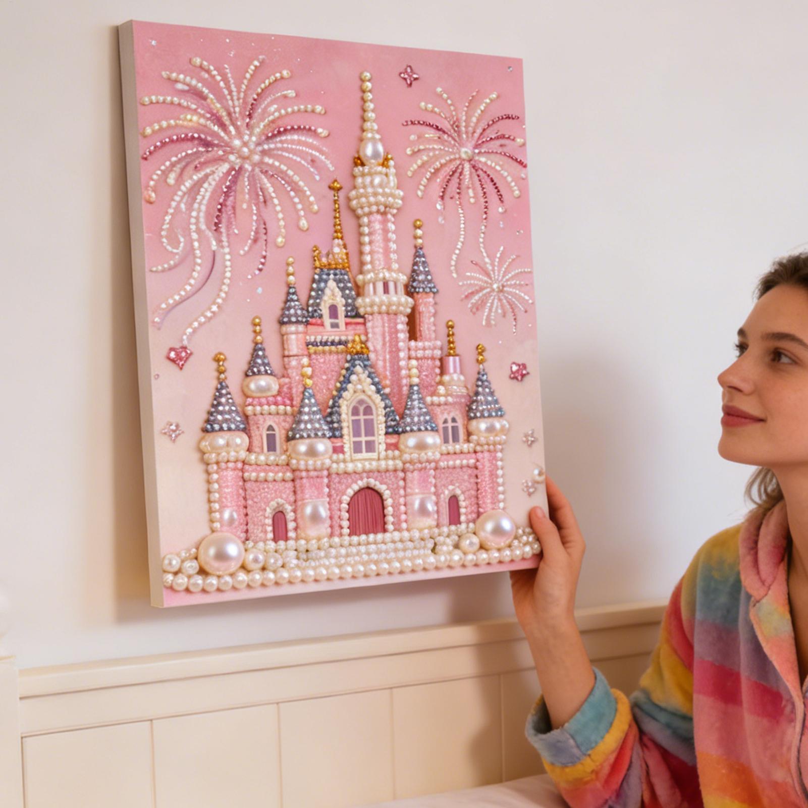 DIY Pearl Painting Kit Beaded  - Art Craft Gifts For Adults บทวิจารณ์และราคา