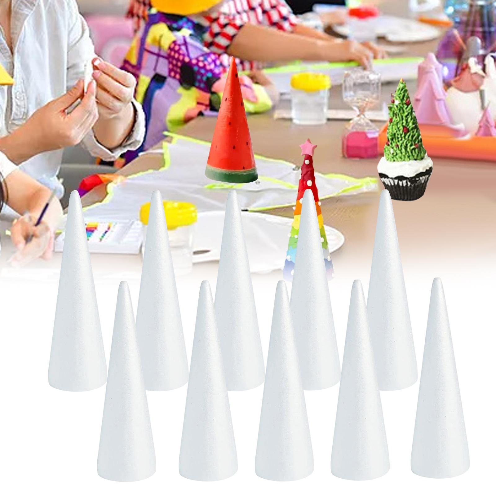 10Pcs Craft Foam Cones Decorat - Art And Craft Xmas Tree บทวิจารณ์และราคา
