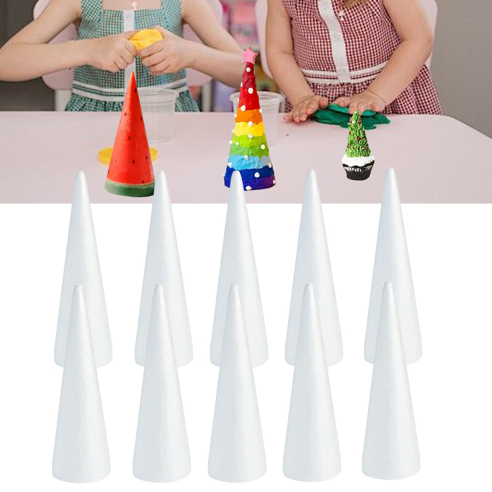 10Pcs Craft Foam Cones Decorat - Art And Craft Xmas Tree บทวิจารณ์และราคา