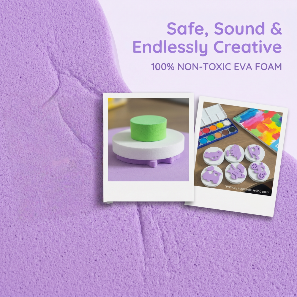 6Pcs EVA Vehicle Foam Stamps,  - Art Craft Education บทวิจารณ์และราคา