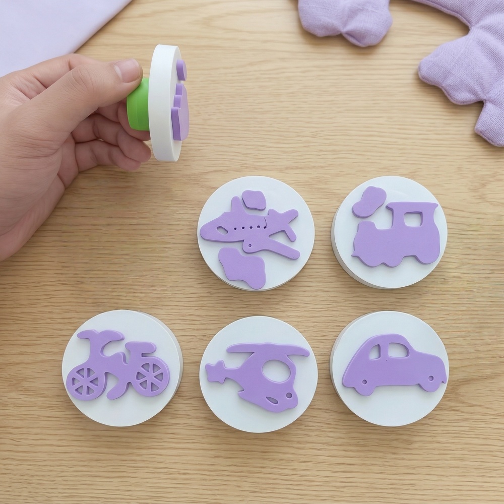 6Pcs EVA Vehicle Foam Stamps,  - Art Craft Education บทวิจารณ์และราคา