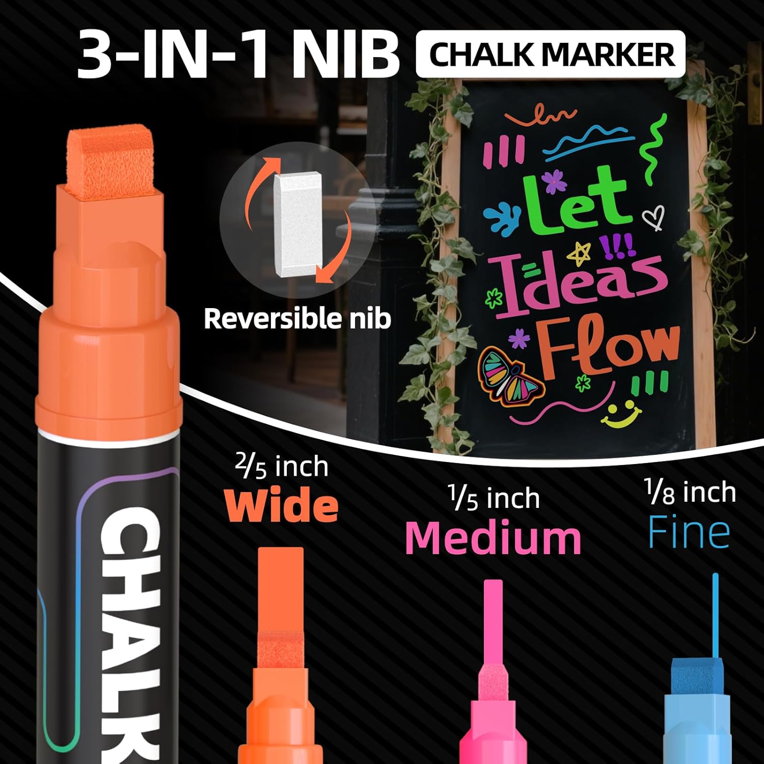 12 Colors Liquid Chalk Markers - Art Craft Jumbo บทวิจารณ์และราคา
