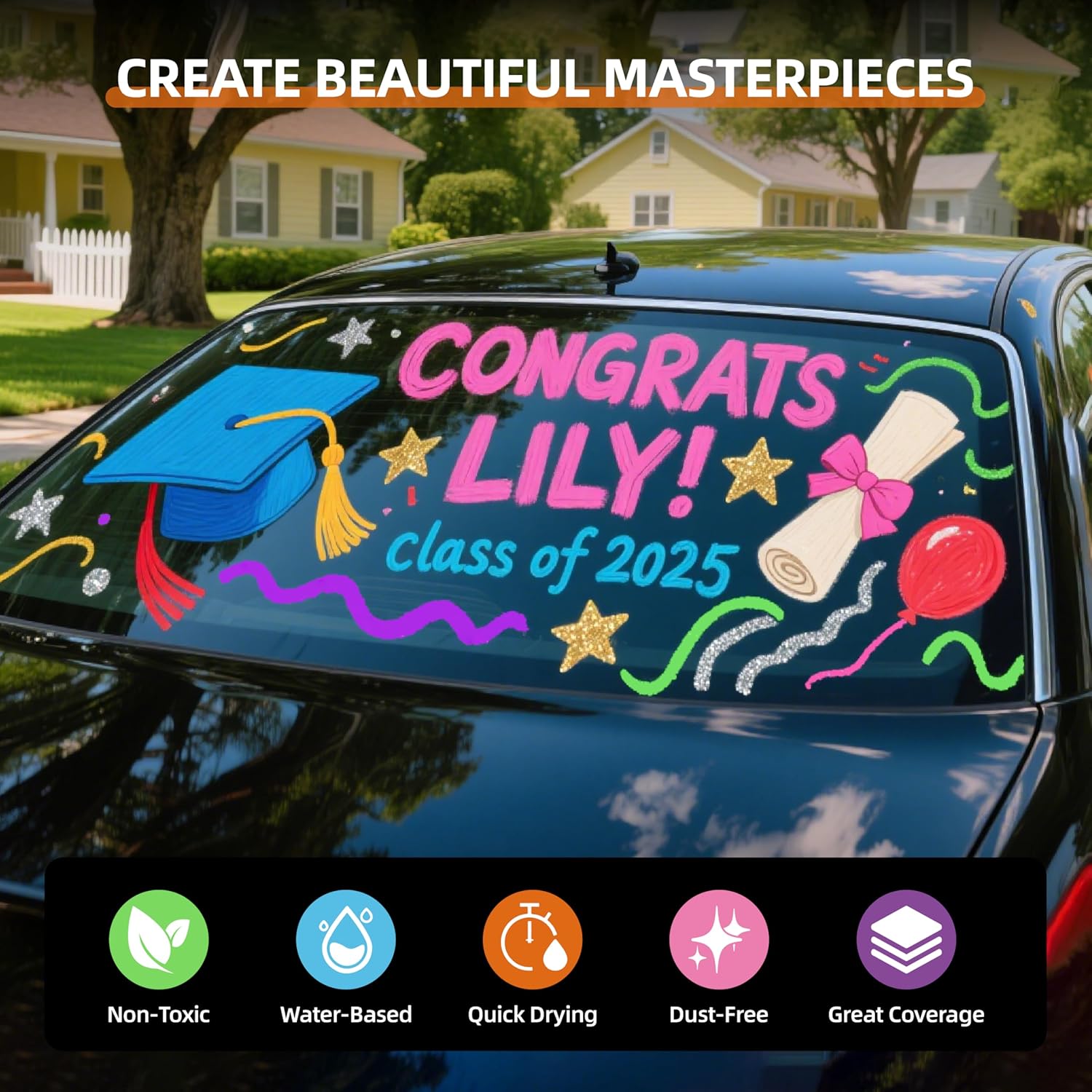 12 Colors Liquid Chalk Markers - Art Craft Jumbo บทวิจารณ์และราคา