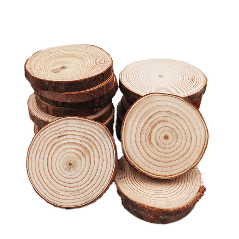 Unfinished Wood Slices Discs C - Art Craft Christmas Tree บทวิจารณ์และราคา