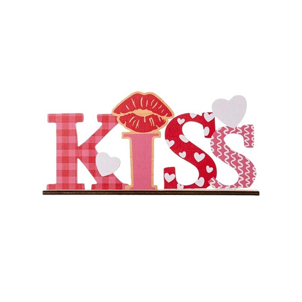 LOVE KISS Love Wood Knot Ornam - Art And Craft Valentine บทวิจารณ์และราคา