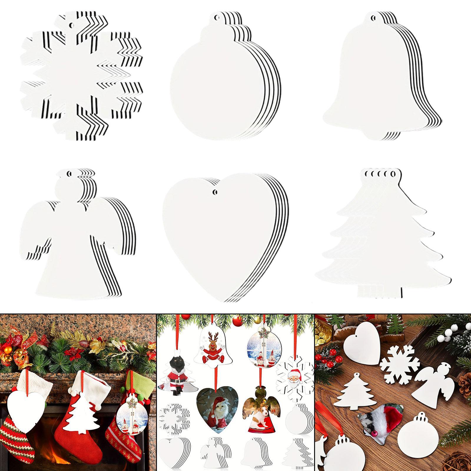 30x Sublimation Christmas Orna - Art And Craft Xmas Tree บทวิจารณ์และราคา