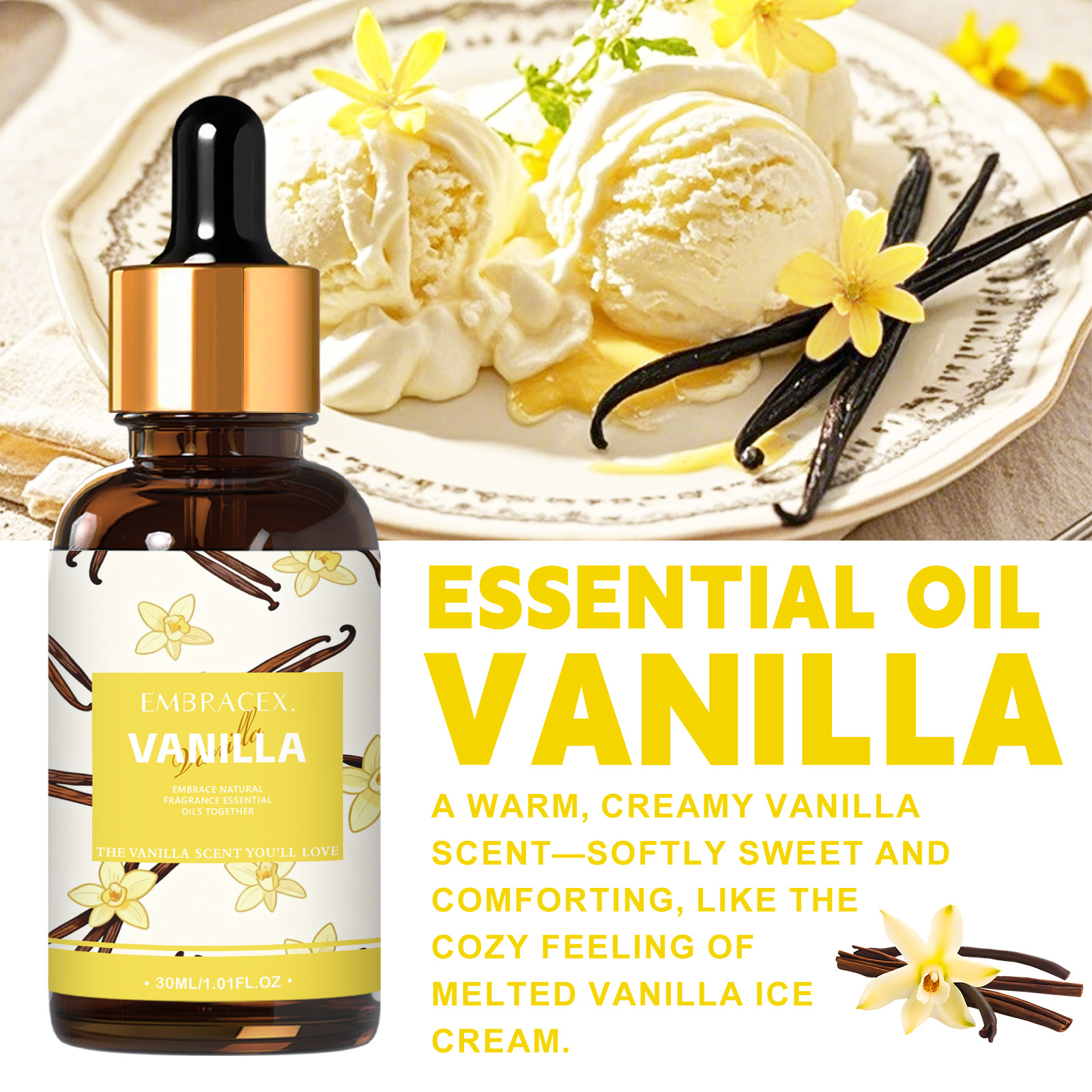 30ml Vanilla Essential Oil Per - Art Craft Things บทวิจารณ์และราคา