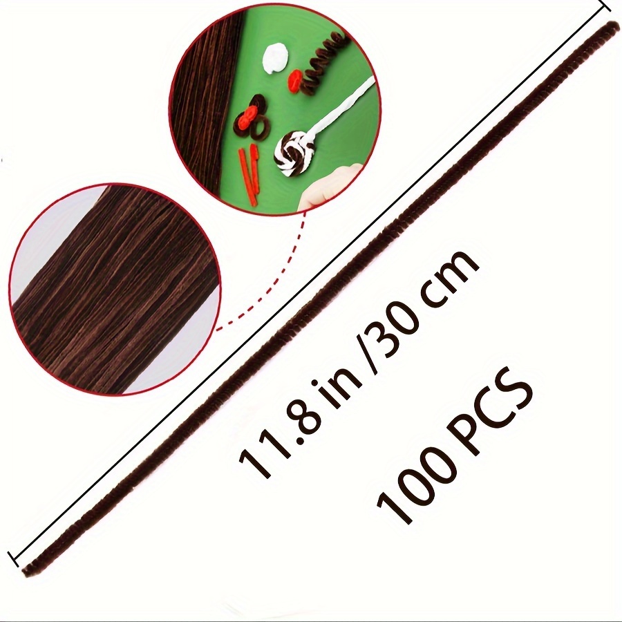 100 Pcs Coffee Pipe Cleaners,P - Art Craft Things บทวิจารณ์และราคา