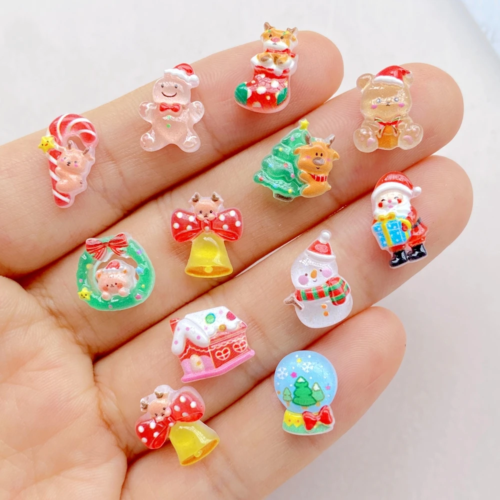 50pcs Resin Mini Cartoon Chris - Art Craft Christmas Tree บทวิจารณ์และราคา