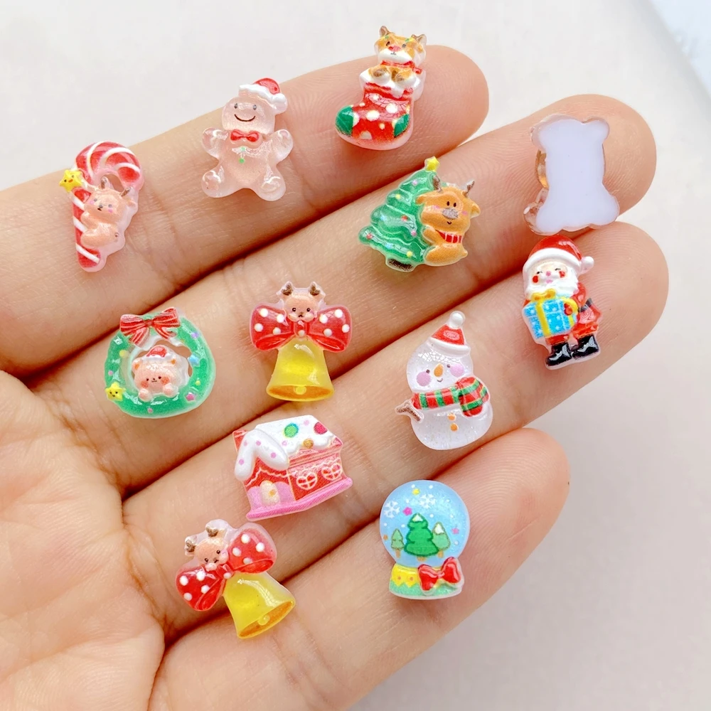 50pcs Resin Mini Cartoon Chris - Art Craft Christmas Tree บทวิจารณ์และราคา