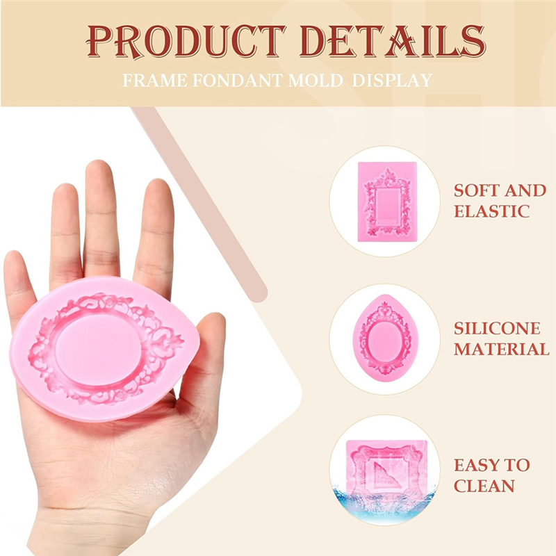 HHO-Mini Frame Molds Silicone  - Air Dry Clay บทวิจารณ์และราคา