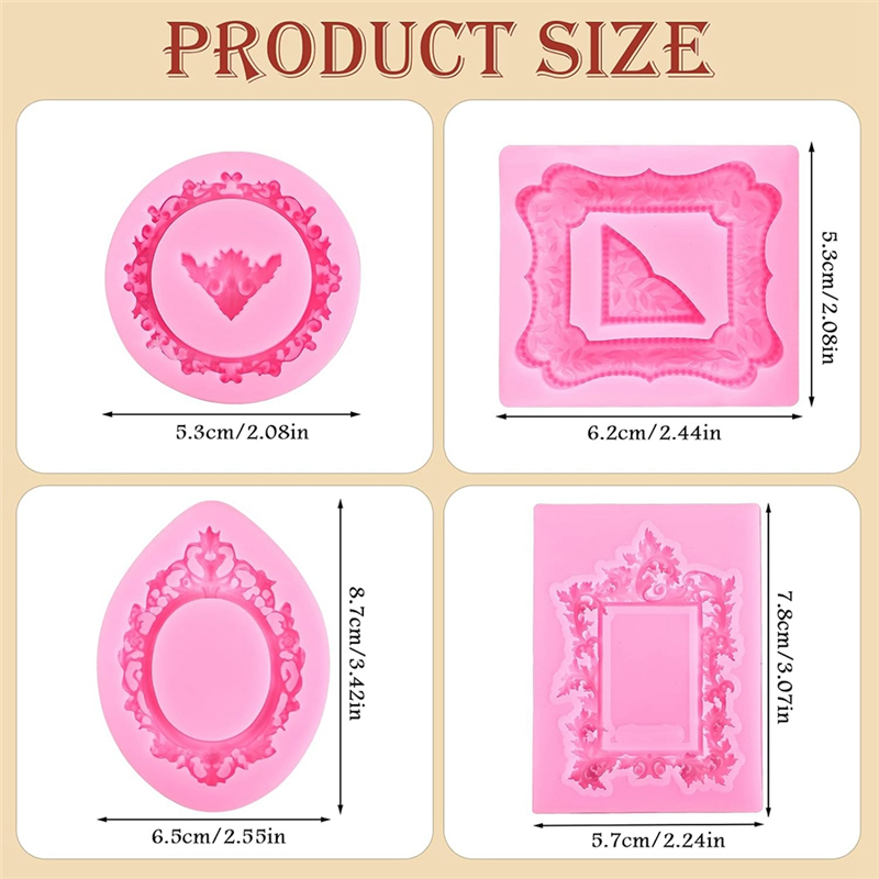 HHO-Mini Frame Molds Silicone  - Air Dry Clay บทวิจารณ์และราคา