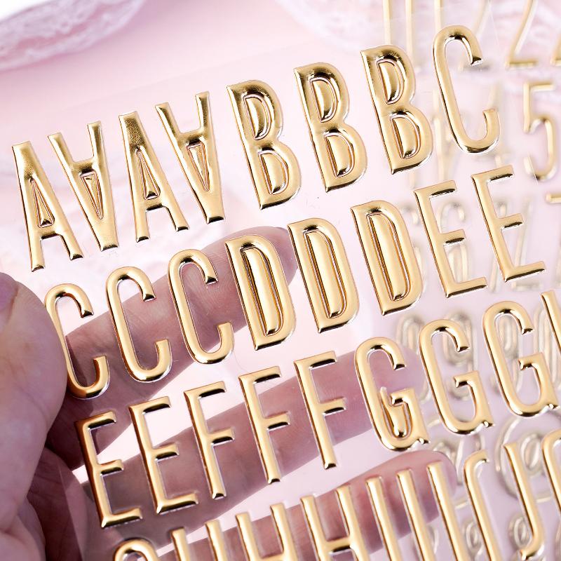 3D Gold Letter & Number Sticke - Letter S Art Craft บทวิจารณ์และราคา