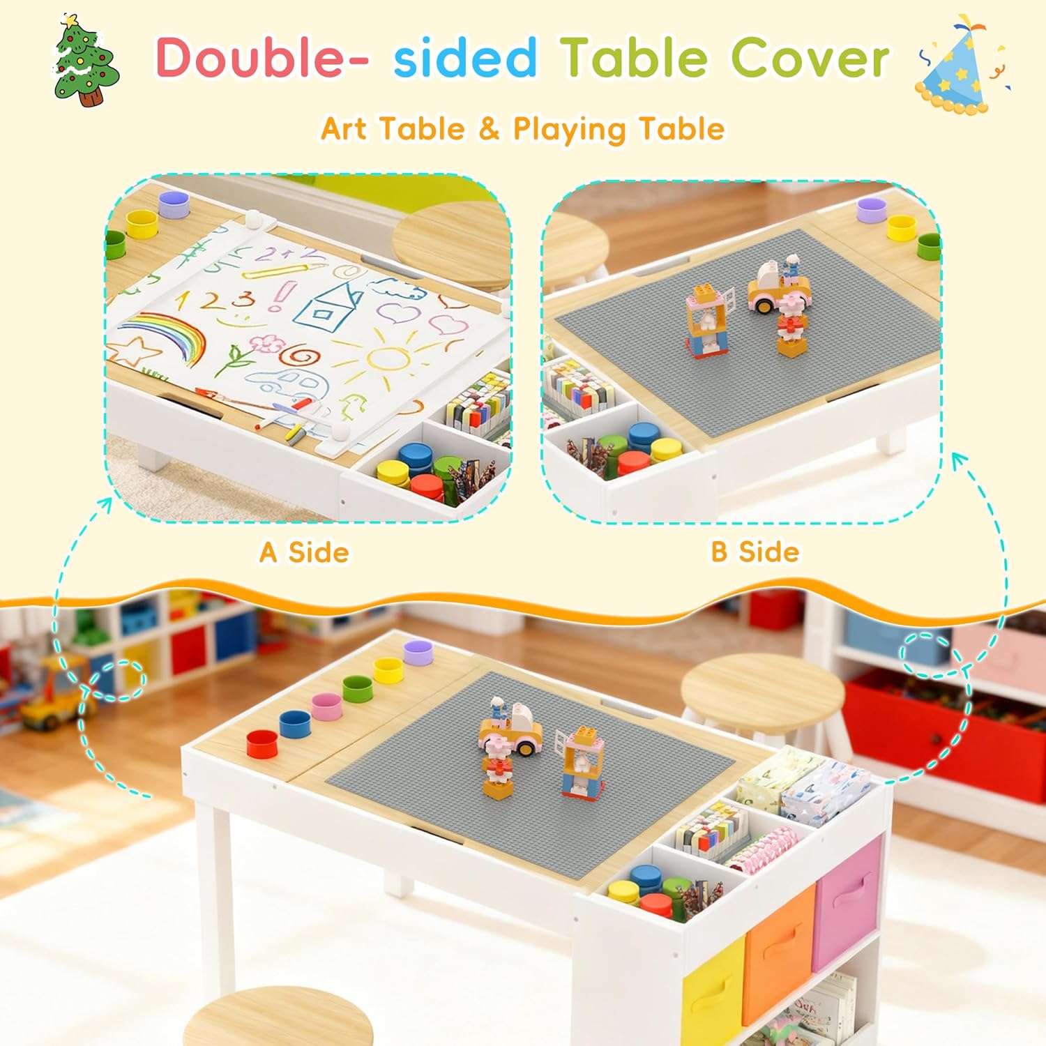 Kids Art Table and 2 Chairs Se - Art X Craft บทวิจารณ์และราคา