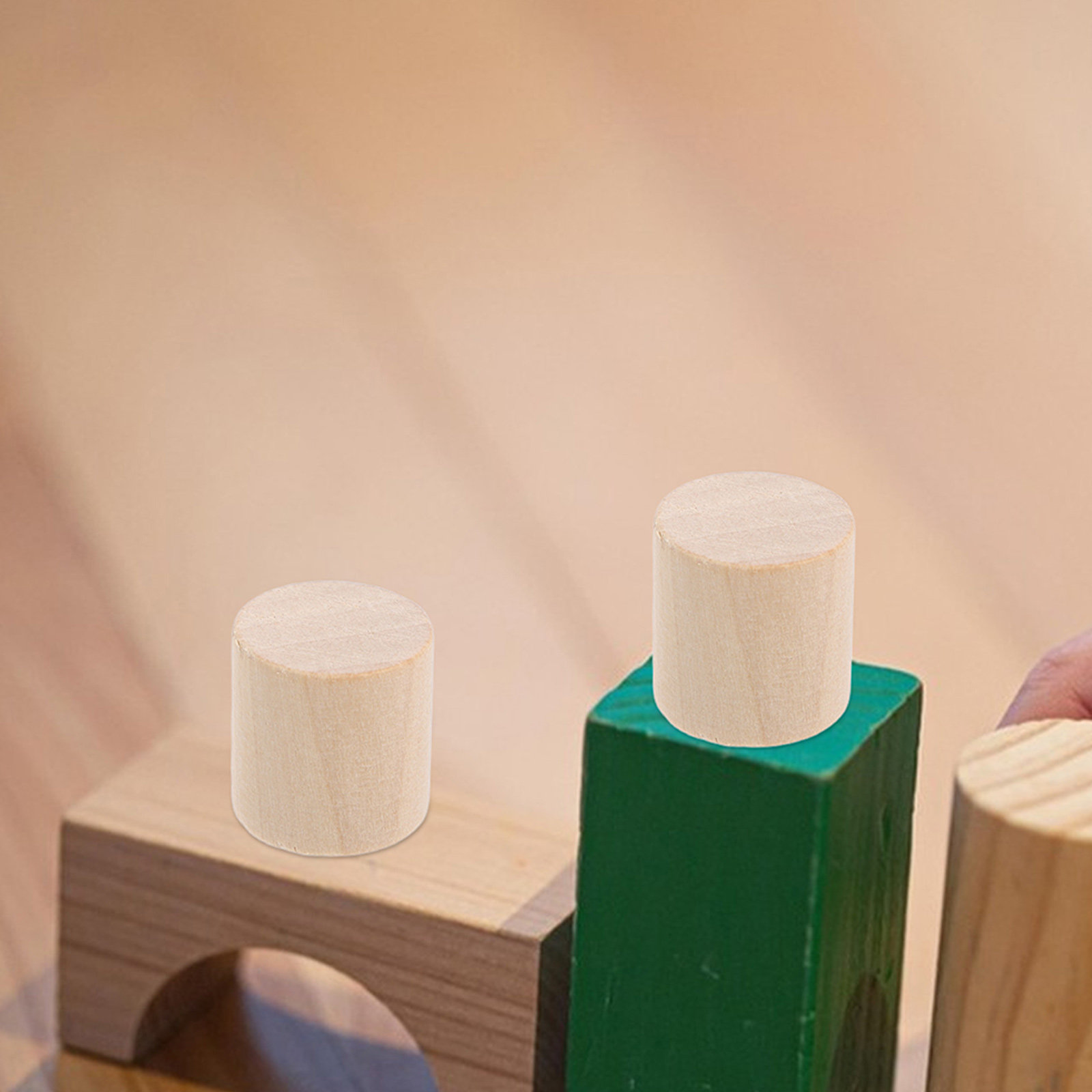 60Pcs Solid Wood Cylinder Craf - Letter S Art Craft บทวิจารณ์และราคา