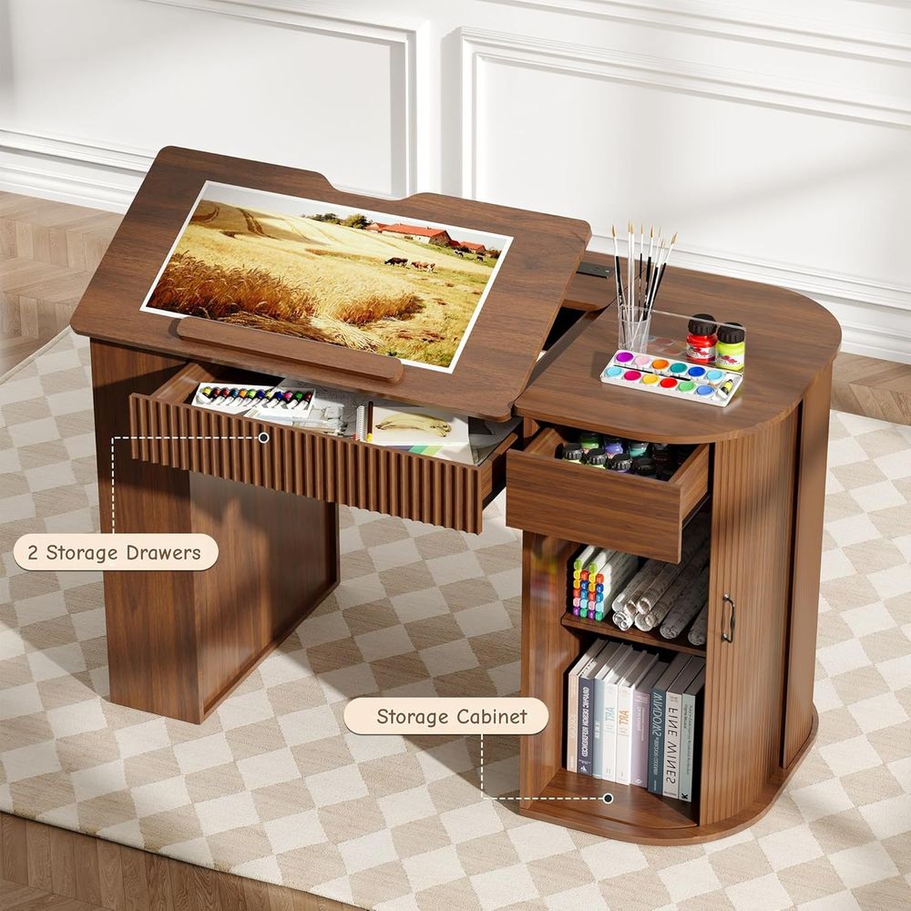 Storage Cabinet Desk with Draw - Art Crafting บทวิจารณ์และราคา