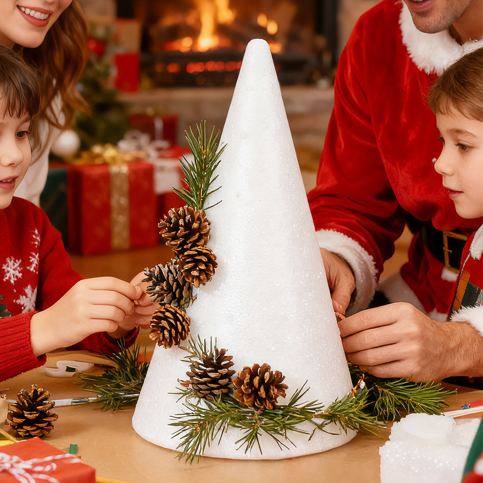 Foam Craft Cones White Polysty - Art Craft Education บทวิจารณ์และราคา