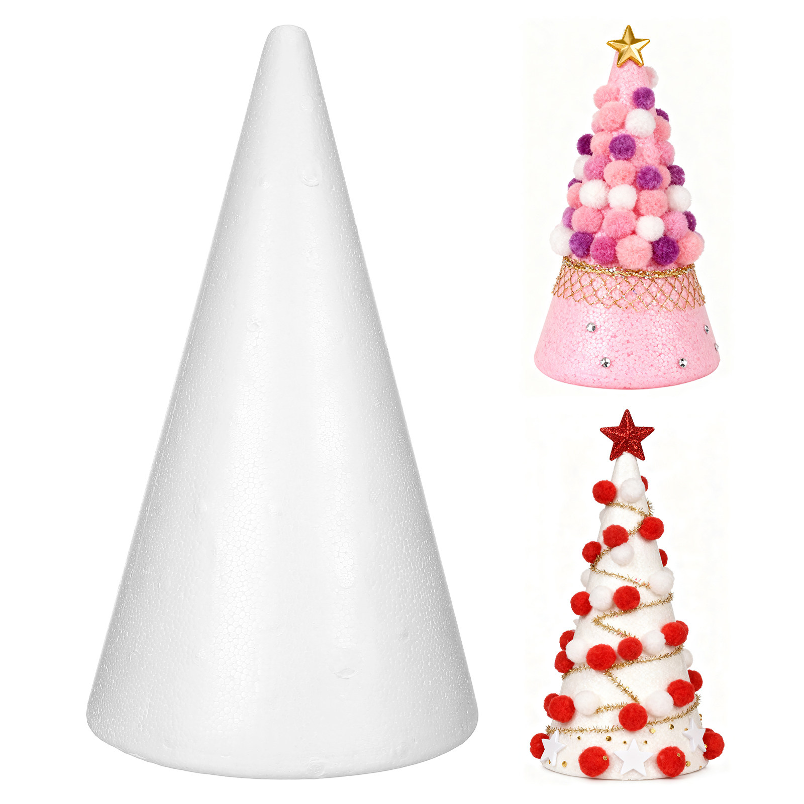 Foam Craft Cones White Polysty - Art Craft Education บทวิจารณ์และราคา