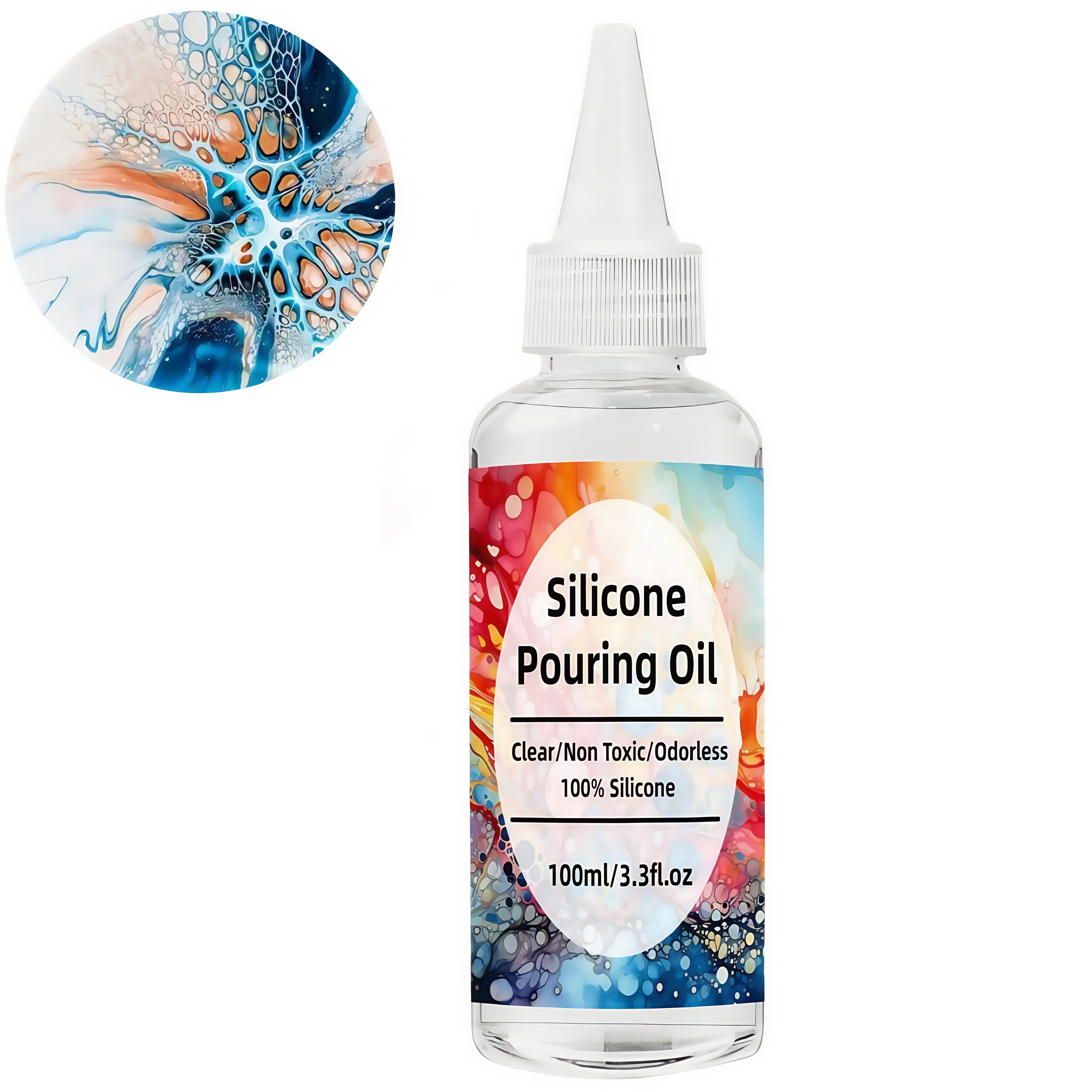 Silicone Pouring Oil for Acryl - Acrylic Pour Paint บทวิจารณ์และราคา