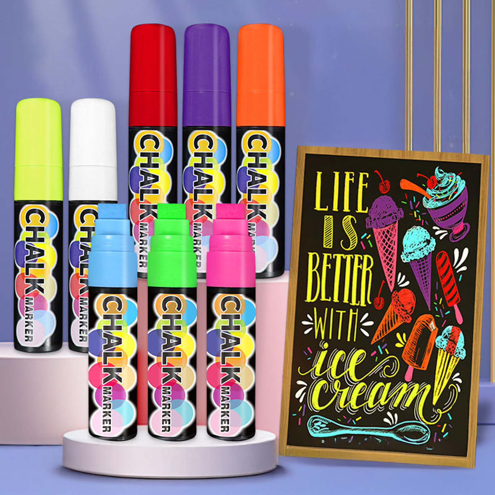 Washable Jumbo Chalk Markers D - Art Craft Jumbo บทวิจารณ์และราคา