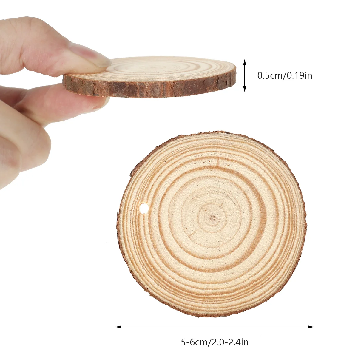 30pcs Natural Wood Slices Craf - Art Craft Christmas Tree บทวิจารณ์และราคา