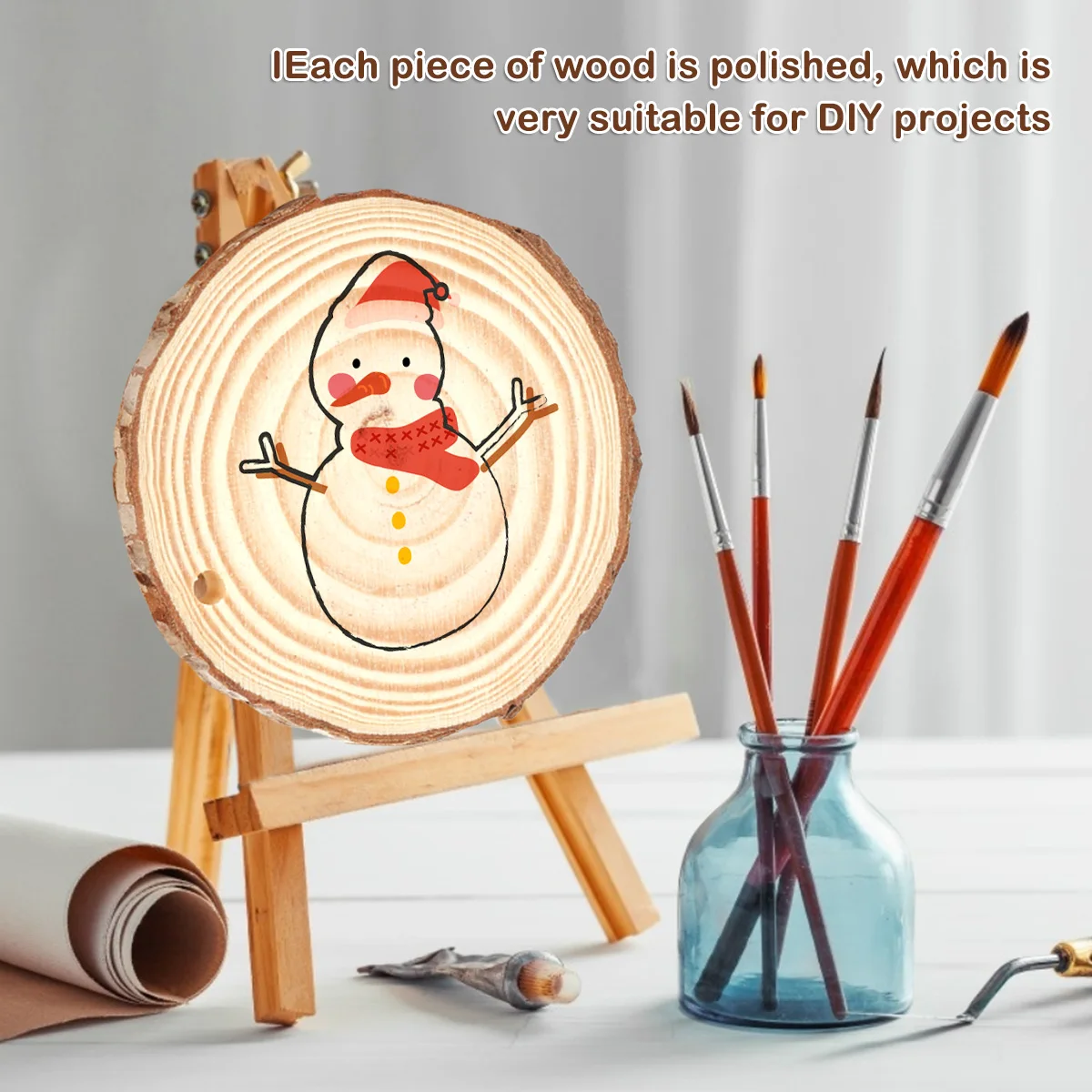 30pcs Natural Wood Slices Craf - Art Craft Christmas Tree บทวิจารณ์และราคา