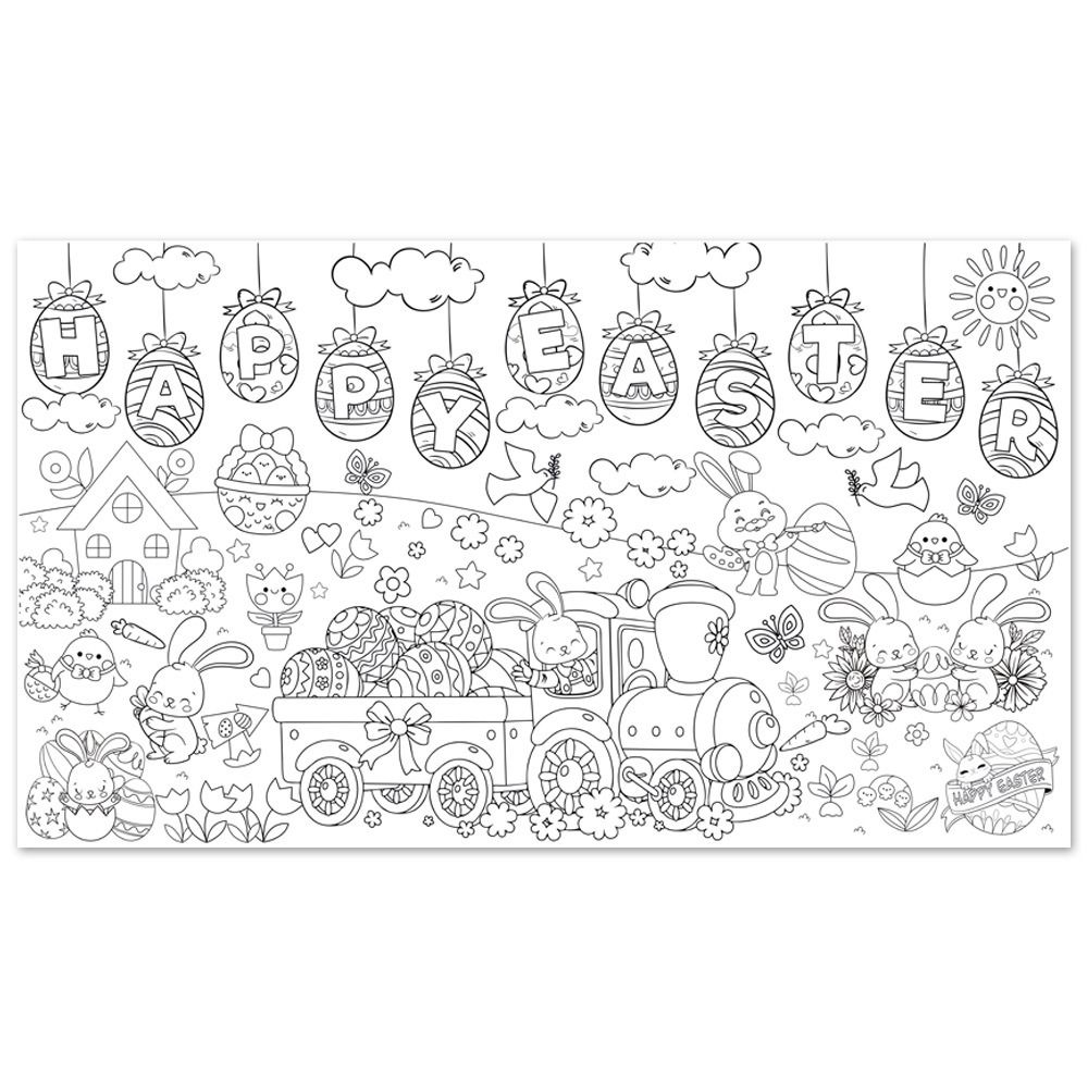 DIY Easter Giant Coloring Post - Art Craft Jumbo บทวิจารณ์และราคา