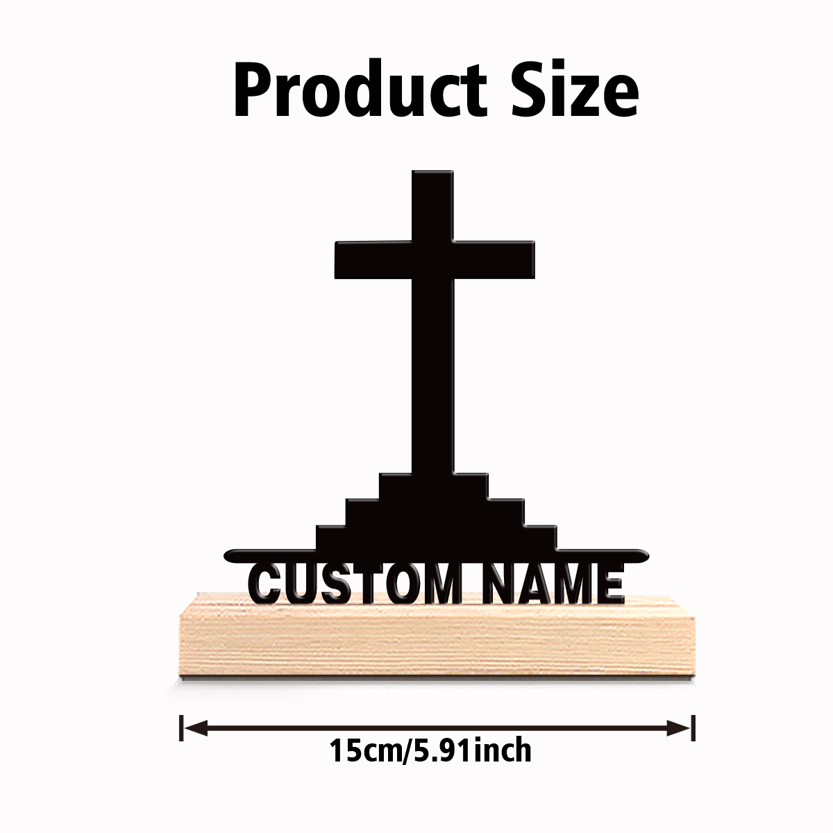 1pc Simple Holy Cross Custom T - Art Crafts บทวิจารณ์และราคา