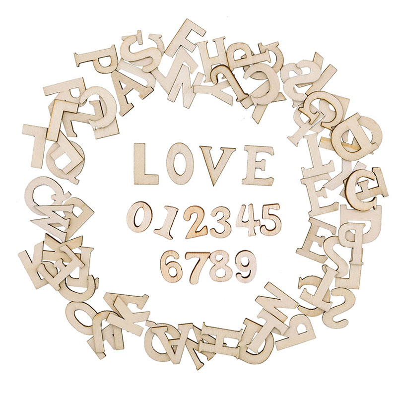 100pcs Wood English Alphabet D - Letter S Art Craft บทวิจารณ์และราคา