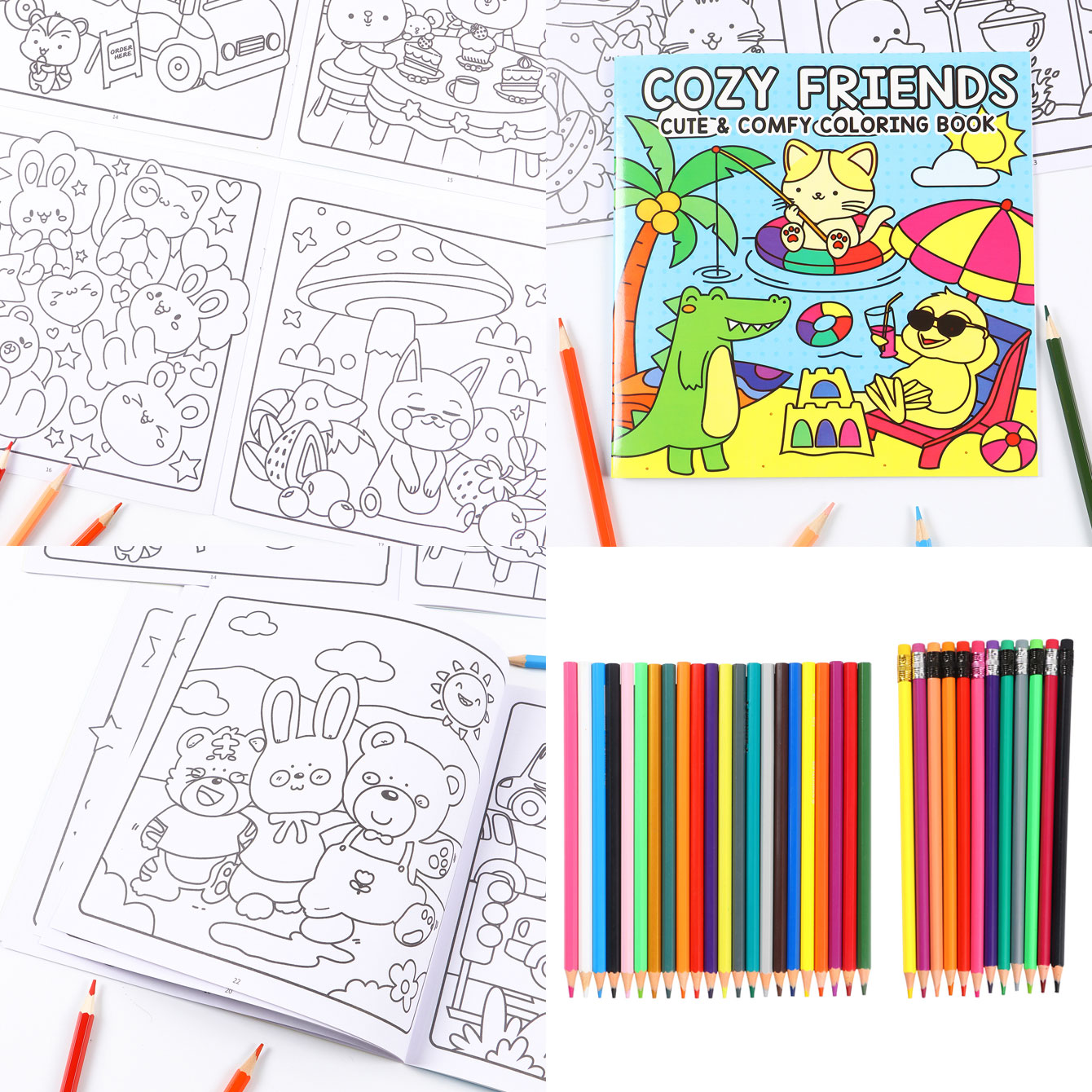 24 Pages Kids Coloring Drawing - Art Craft Education บทวิจารณ์และราคา