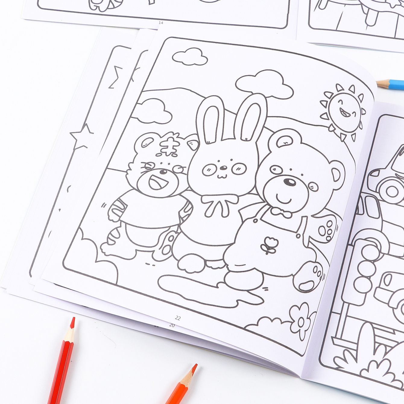 24 Pages Kids Coloring Drawing - Art Craft Education บทวิจารณ์และราคา
