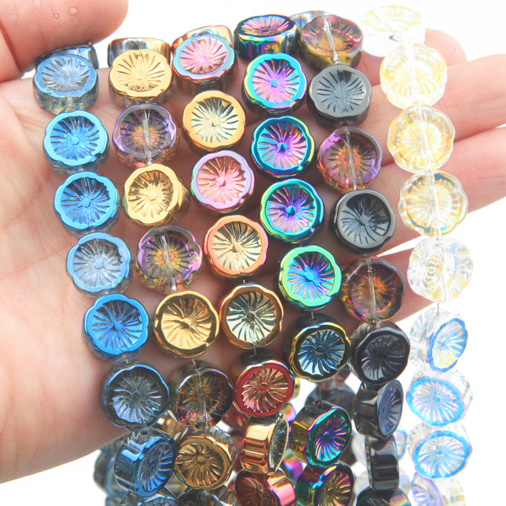 45PCS Flower Glass Beads AB Co - Art Craft Flower Making บทวิจารณ์และราคา