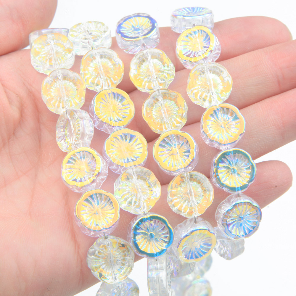 45PCS Flower Glass Beads AB Co - Art Craft Flower Making บทวิจารณ์และราคา